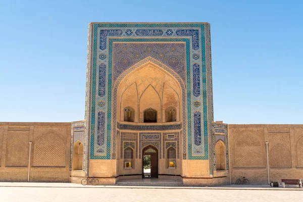 Головні Ворота Мір Арабської Мадрасасі Бухарі Узбекистан — стокове фото