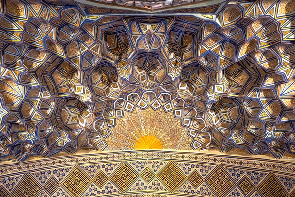Esterno Dell Antica Tomba Uzbeka Amir Temur Maqbarasi Gori Amir — Foto Stock