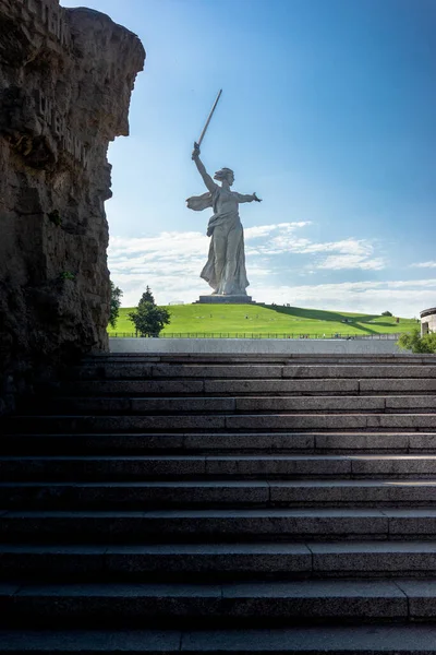 Памятник Родина Зовет Мамаев Курган — стоковое фото