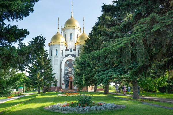 Igreja Sobor Vsekh Svyatykh Volgograd — Fotografia de Stock