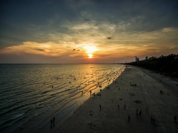 Vue aérienne de la plage en Thaïlande — Photo