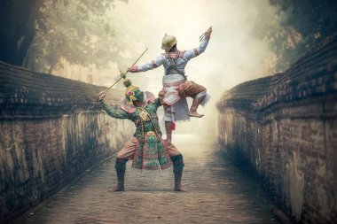 Khon geleneksel dans drama Thai klasik maskeli sanatıdır