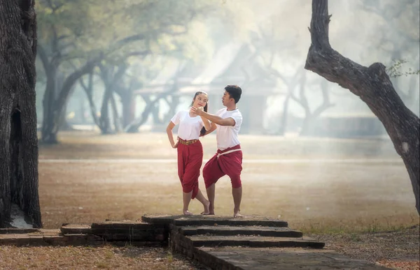 The practice pantomime in Thailand — Stock Photo, Image