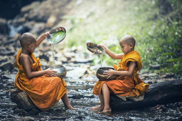 Novice Monk Thailand — Stock Photo, Image