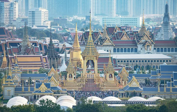 Royal Crematorium King Bhumibol Adulyadej Sanam Luang Inglés Después Ceremonia —  Fotos de Stock