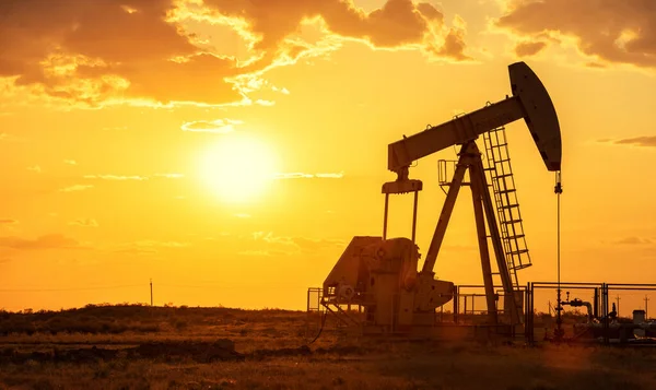 Máquina Industrial Energia Equipamento Óleo Bomba Óleo Para Petróleo Fundo — Fotografia de Stock