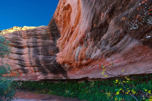 Úžasné Barvy Pískovcové Jeskyně Kolem Jezera Powell Severní Arizoně — Stock fotografie