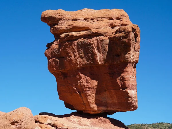 Verbazingwekkende Bekende Balancing Rock Tuin Van Goden — Stockfoto