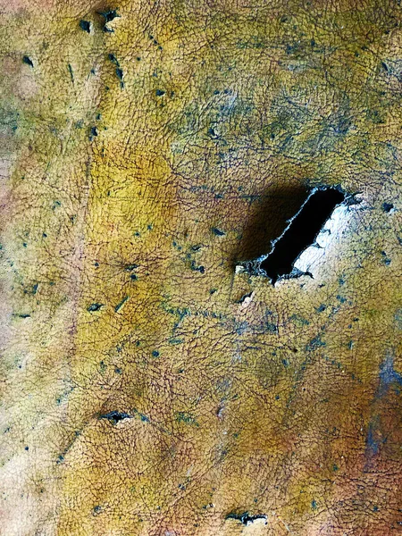 Old sofa that lacks a hole surface, dirty surface