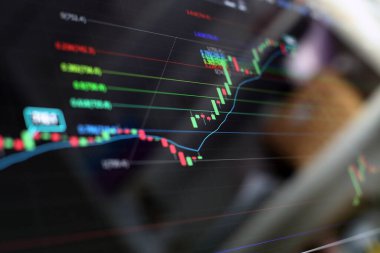 Menkul Kıymetler Borsası, Akıcı Ticaret Ekranı, hisse senetlerinin bir listesini gösteriyor..