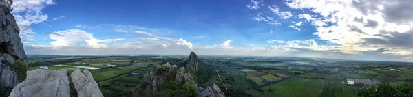 Khao Nor - Khao Kaew, limestone mountains, beautiful viewpoint, — Stock Photo, Image