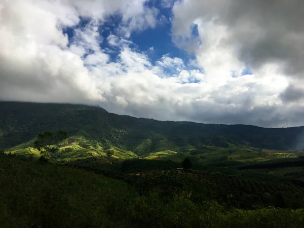 Природні Пейзажі Картини Неба Хмари Гори — стокове фото