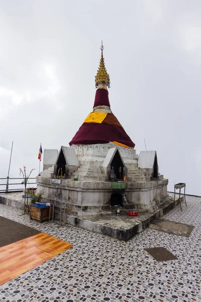 Pagoda Worship Men Can Only Come Mulayit Taung Moei Wadi — Stock Photo, Image