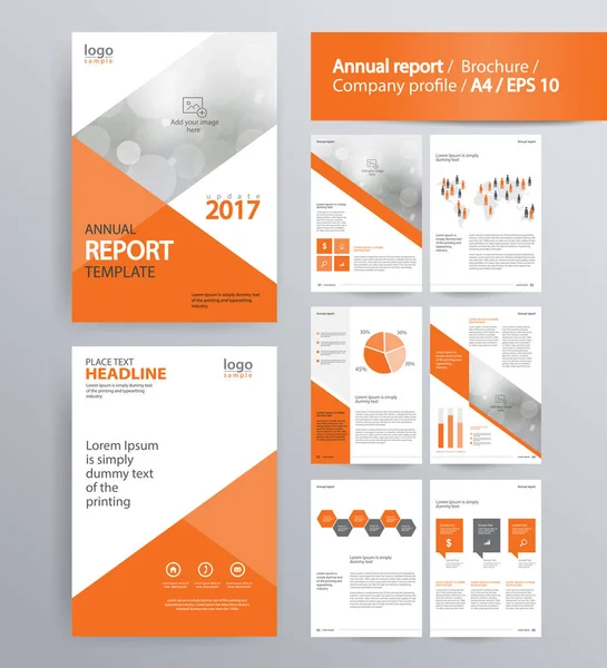 Профіль компанії, щорічний звіт, брошура та шаблон компонування флаєрів. з графічним елементом інформації — стоковий вектор