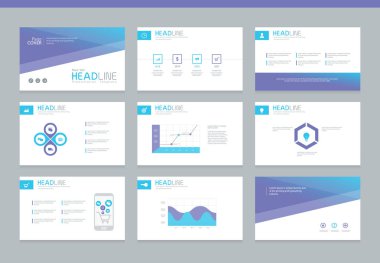 iş powerpoint sunum arka plan tasarım şablonu