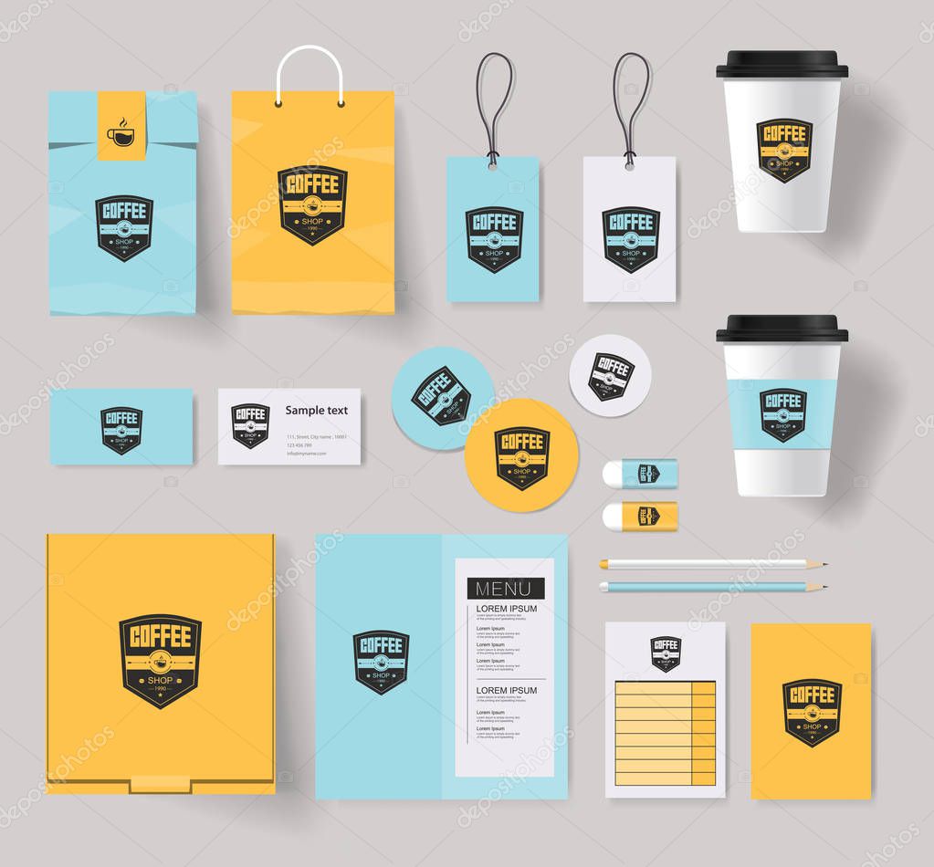 Download Coffee shop and restaurant paper branding identity mock up ...
