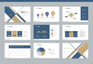 broşür, rapor, kitap ve sunum şablonu için sayfa düzeni ve kapak tasarımı