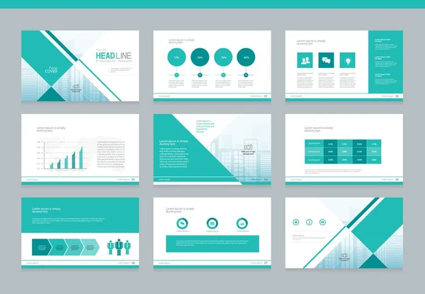 Page layout and cover design for brochure ,report,book and presentation template — Stock Vector