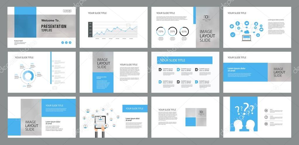 design template for business presentation slide
