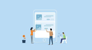 Mobil Uygulama geliştirici takım çalışma kavramı