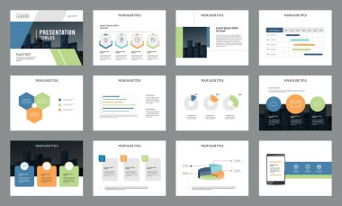 iş tanıtımı sayfa düzeni şablonu tasarım bilgi grafik öğesi için broşür ve rapor kavramı ile