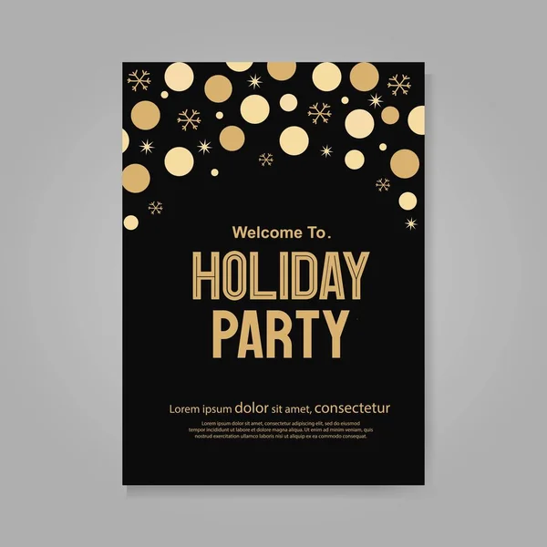 Vektor Illustration Design Für Feiertag Und Frohes Neues Jahr Party — Stockvektor