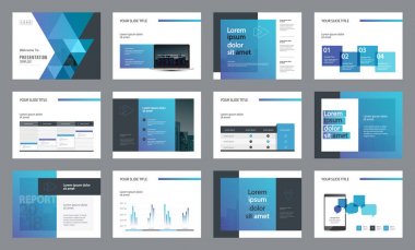 Şablon sunum tasarım ve sayfa düzeni tasarım broşür, kitap, dergi, yıllık rapor ve şirket profili, Infographic elemanları tasarımı ile