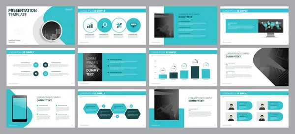 Apresentação Negócios Plano Fundo Modelo Design Design Layout Página Para —  Vetores de Stock