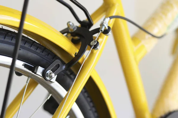 Sistema Freno Bicicleta Las Ruedas Traseras Para Una Velocidad Lenta — Foto de Stock