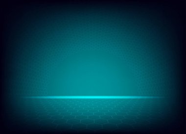 Gradyan arka planında kemer altıgen eğrisi olan modern altıgen arkaplan.