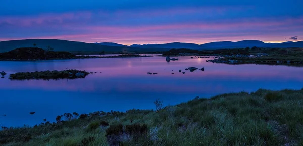 Sur Rannoch Moor au coucher du soleil — Photo