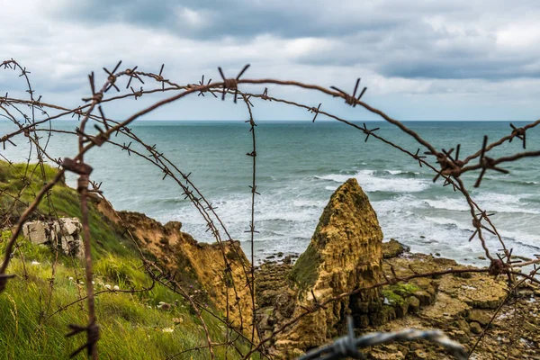 Pointe Du Hoc Normandy — стокове фото