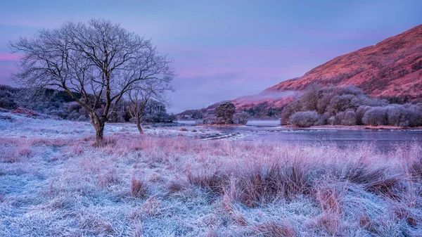 Frost manhã em Loch Awe — Fotografia de Stock