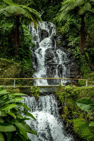 Vodopád Krásný Skrytý Vodopád Tropickém Deštném Pralese Řeka Džungle Dobrodružství — Stock fotografie