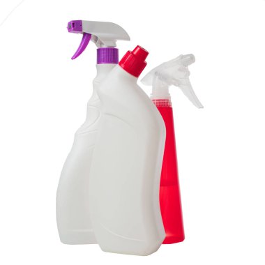beyaz zemin üzerinde deterjan plastik konteyner
