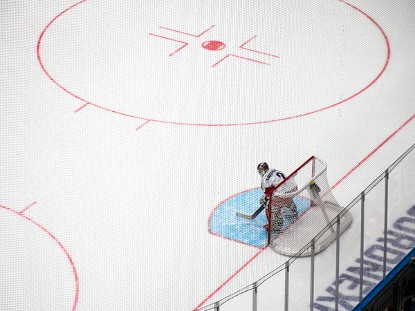 Moscú Rusia 2019 Canal Uno Copa Hockey Juego Acción Entre —  Fotos de Stock