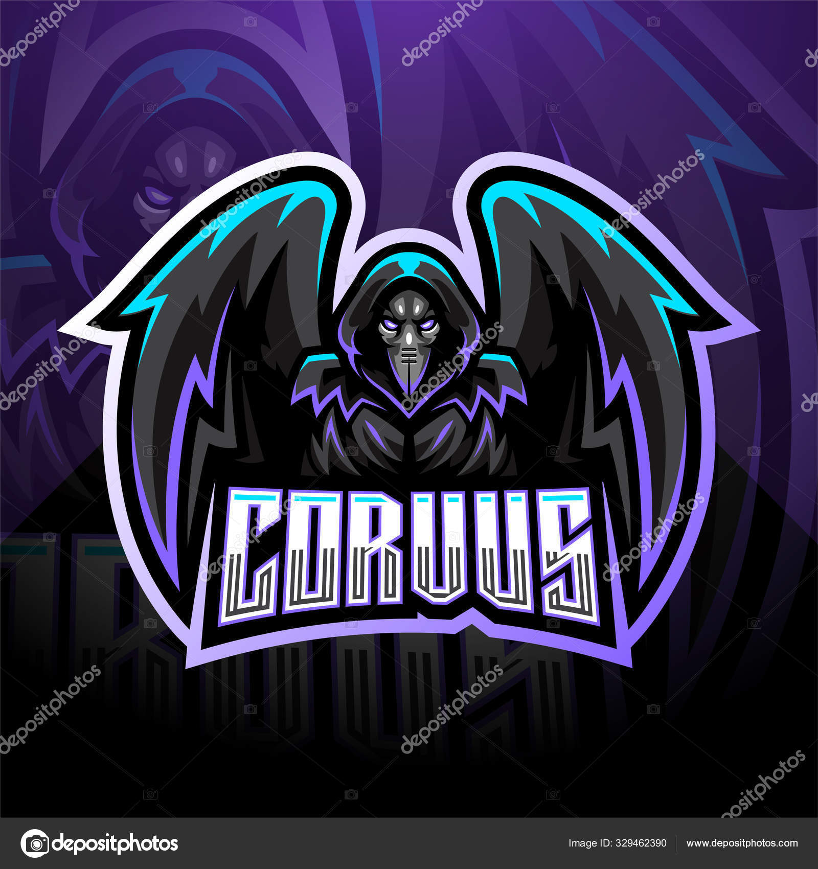 Plague esport logo mascot design Royalty Free Vector Image