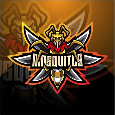 Pterodactyl esport maskot logosu tasarımı