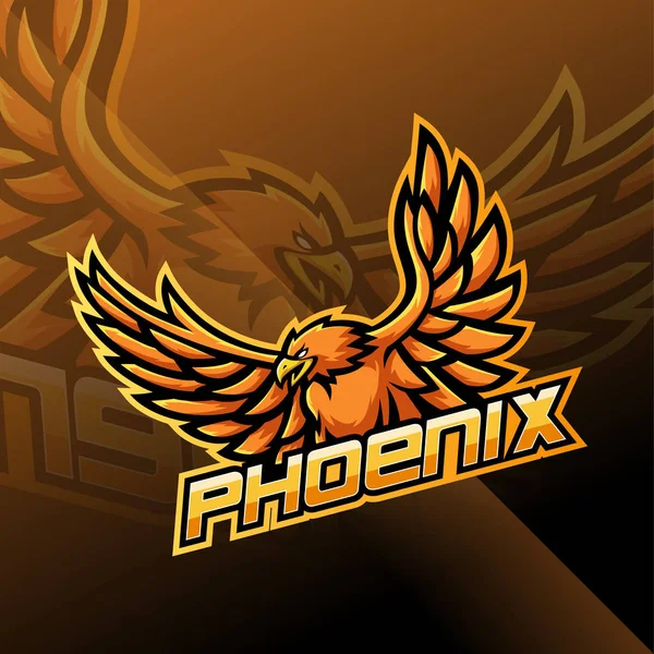 Σχεδιασμός Λογότυπου Μασκότ Του Phoenix — Διανυσματικό Αρχείο