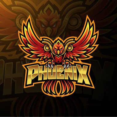 Phoenix esport maskot logosu tasarımı