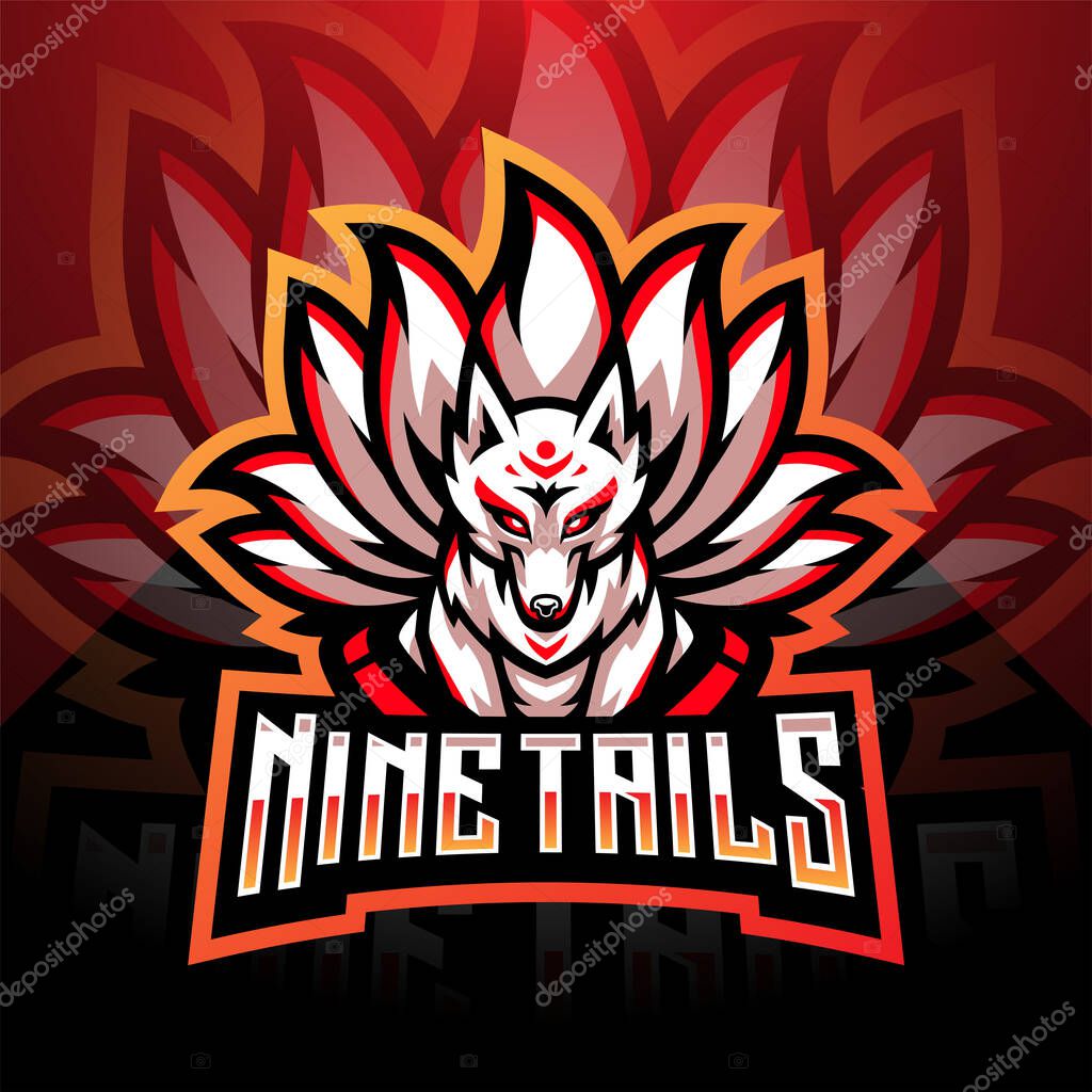 Kitsune  esport mascot logo design