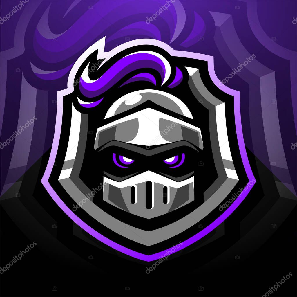 Guardian head esports mascot logo design
