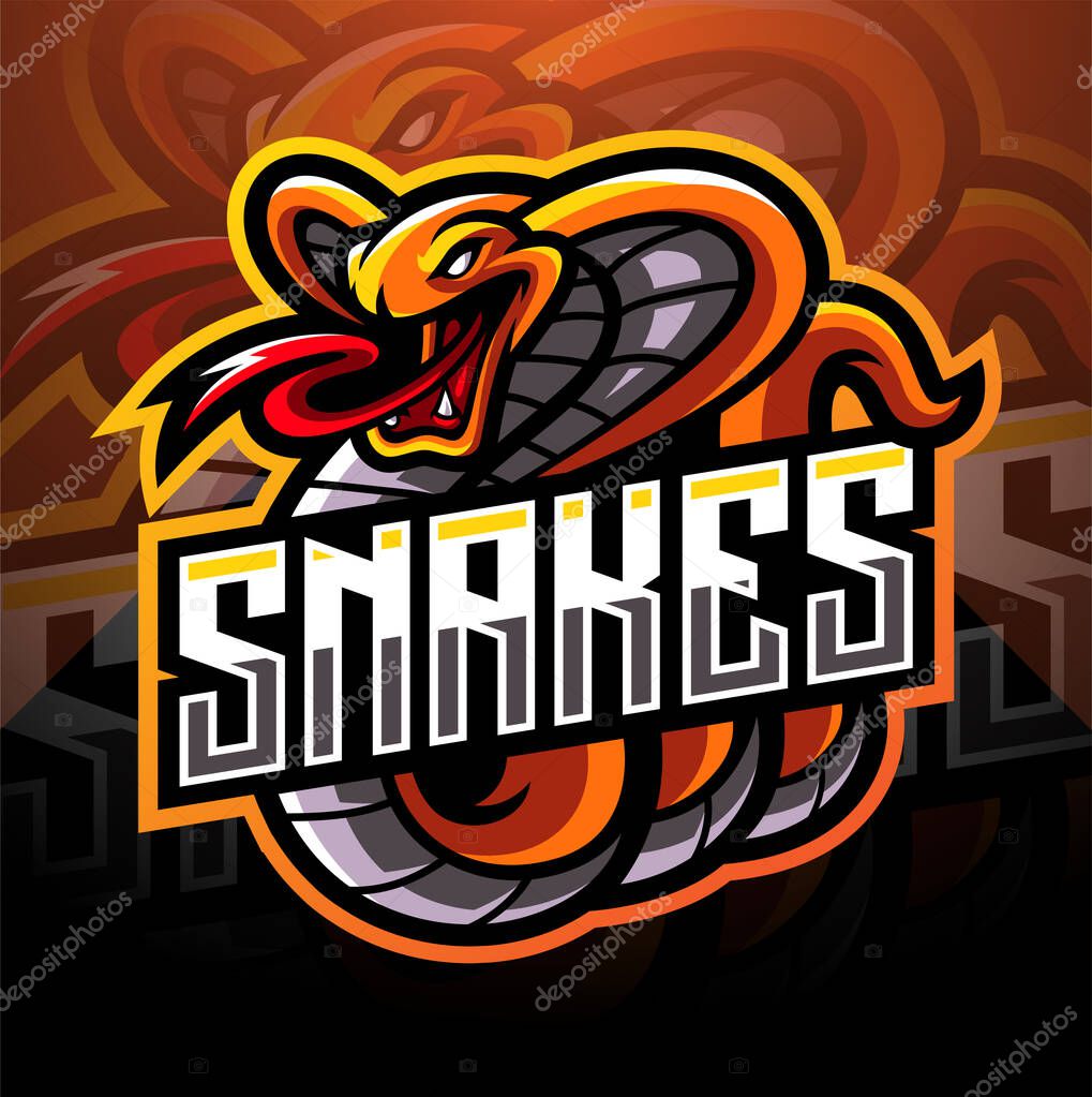 Cobra esport mascot logo design
