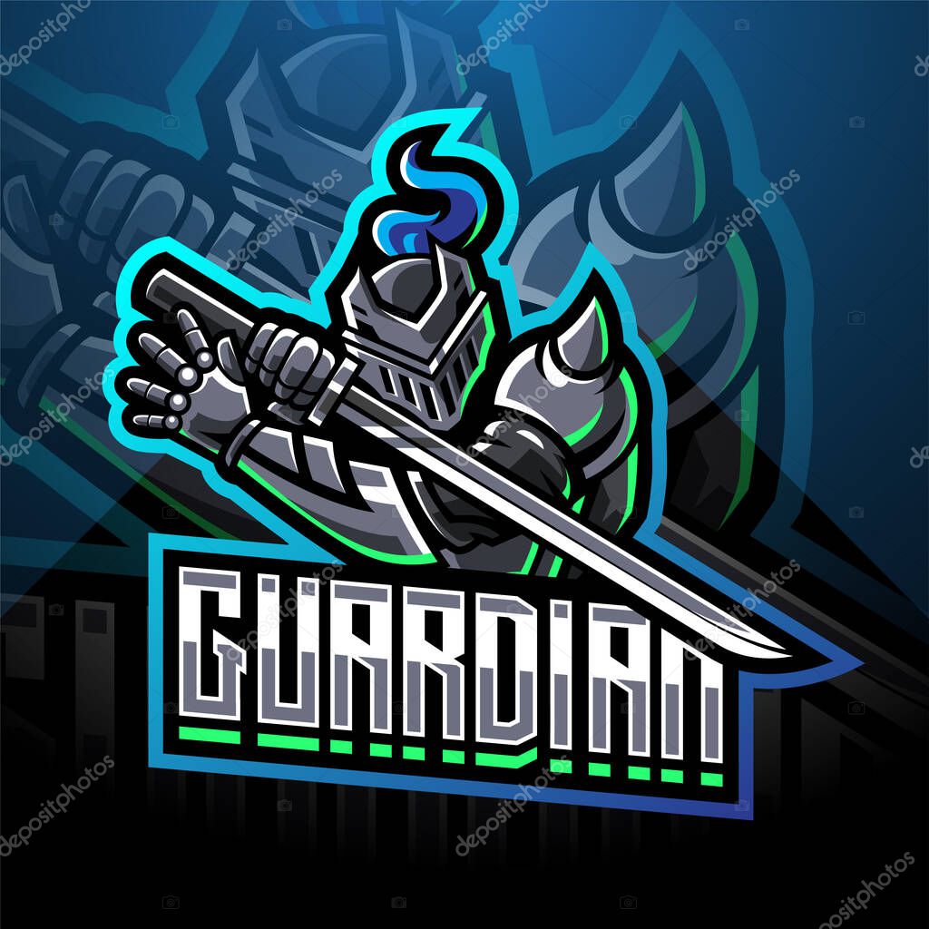 Guardian esports mascot logo design