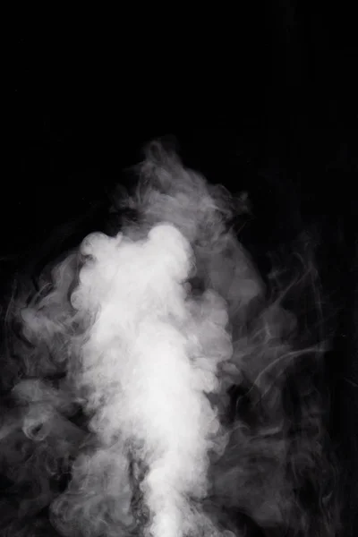 黒地に白い煙 — ストック写真