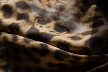 Gün ışığında katlanmış çita eşarbı.