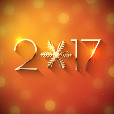 Yeni yıl 2017 metin tasarım