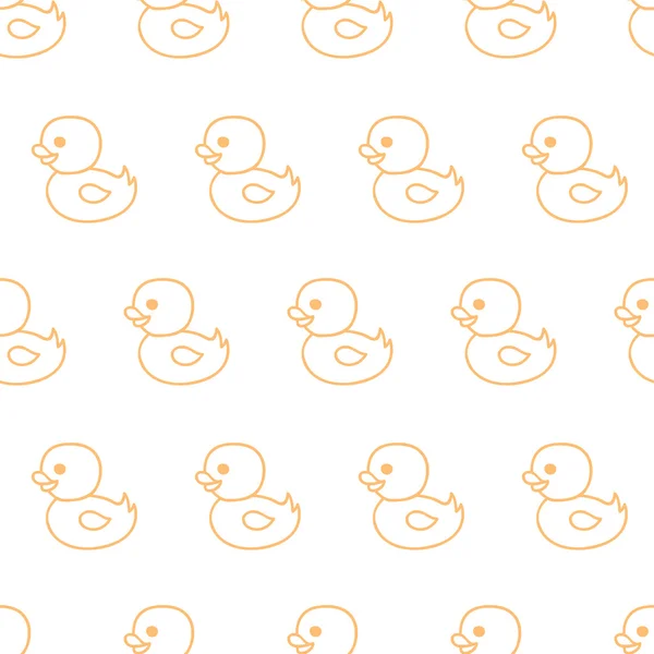 Μωρό χωρίς ραφή πρότυπο με το Duck παιχνίδι — Διανυσματικό Αρχείο