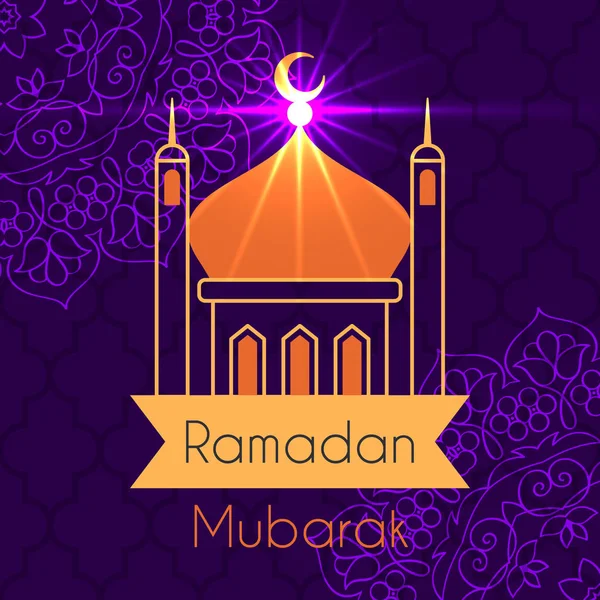 Ramadan-Grußkarte — Stockvektor