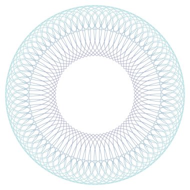 Yuvarlak Guilloche desen